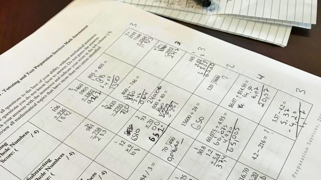 firefighter math test